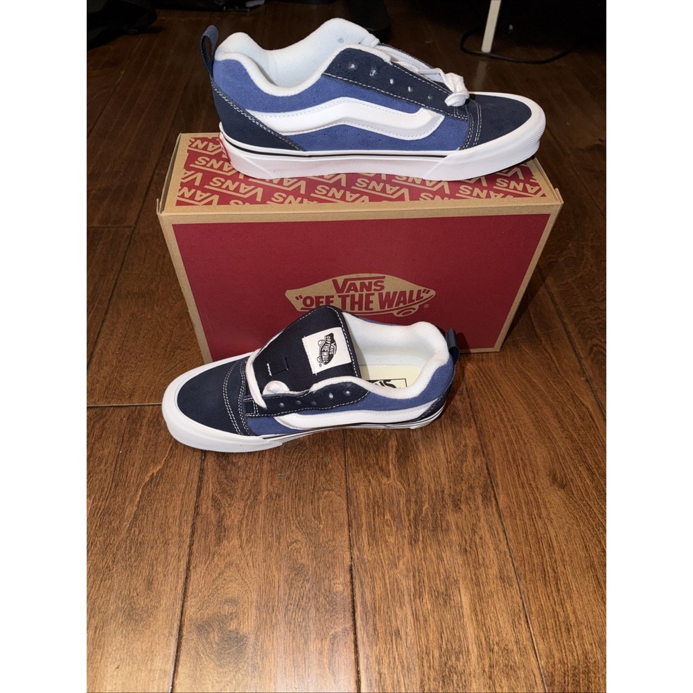 Vans KNU‎ SKOOL Navy Men 6/Women 7.5 Casual Skate Unisex Sneaker Shoes NWB